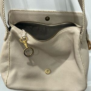 Lladro cream leather bag
